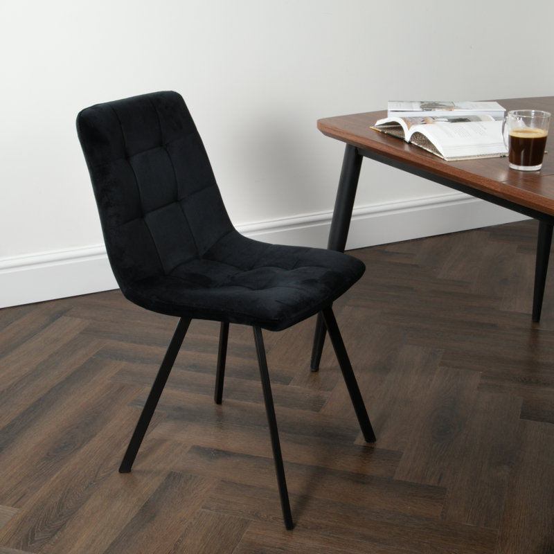 Parkton Tufted Side Chair, Black, Black