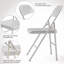 Chaises pliantes en métal, chaises pliantes portables en acier pour les événements de bureau à domicile, empilables, noir-1628824933