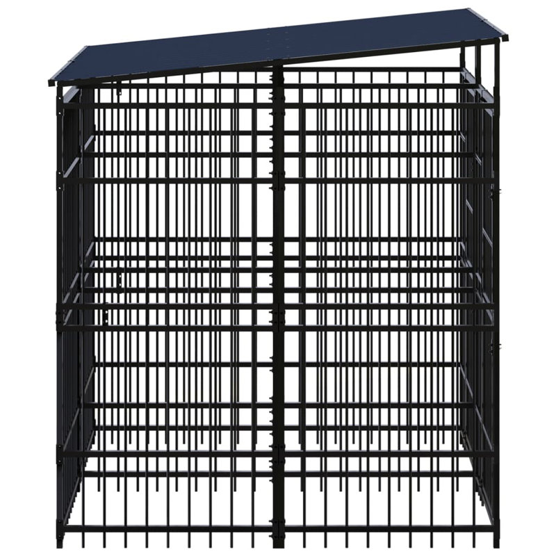 Witham 200cm H Steel Kennel With Door, 192 x 192 x 200 cm,yes