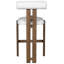 Wright Upholstered Stool with Solid Wood Frame-504651364