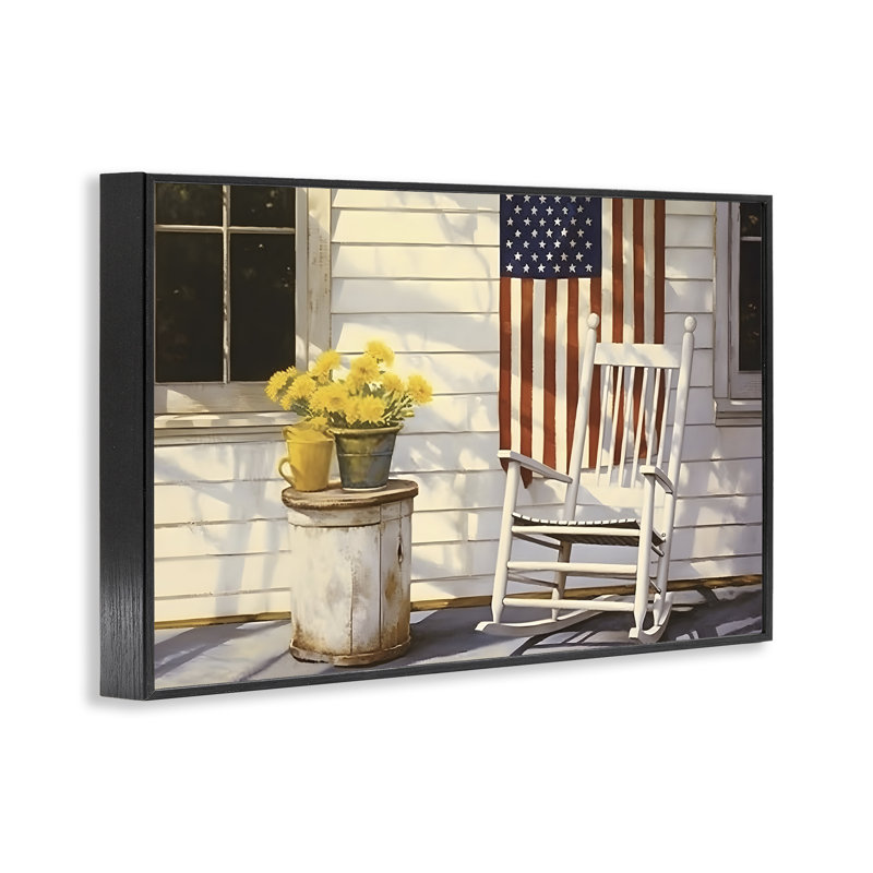 Art déco Americana, estampe numérique encadrée par Petal Prints Design, Giclée encadrée noir minuit, H 12 po x l 18 po