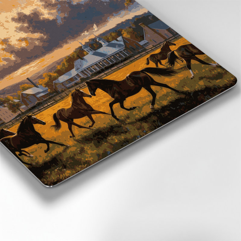 États-Unis, Kentucky, art mural en métal brun, H 32 po x l 32 po x P 0,05 po