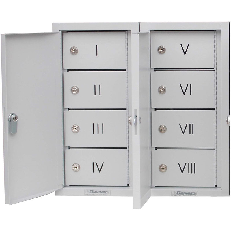 Metal 4 - Tier 18'' Cell Phone Locker with Key