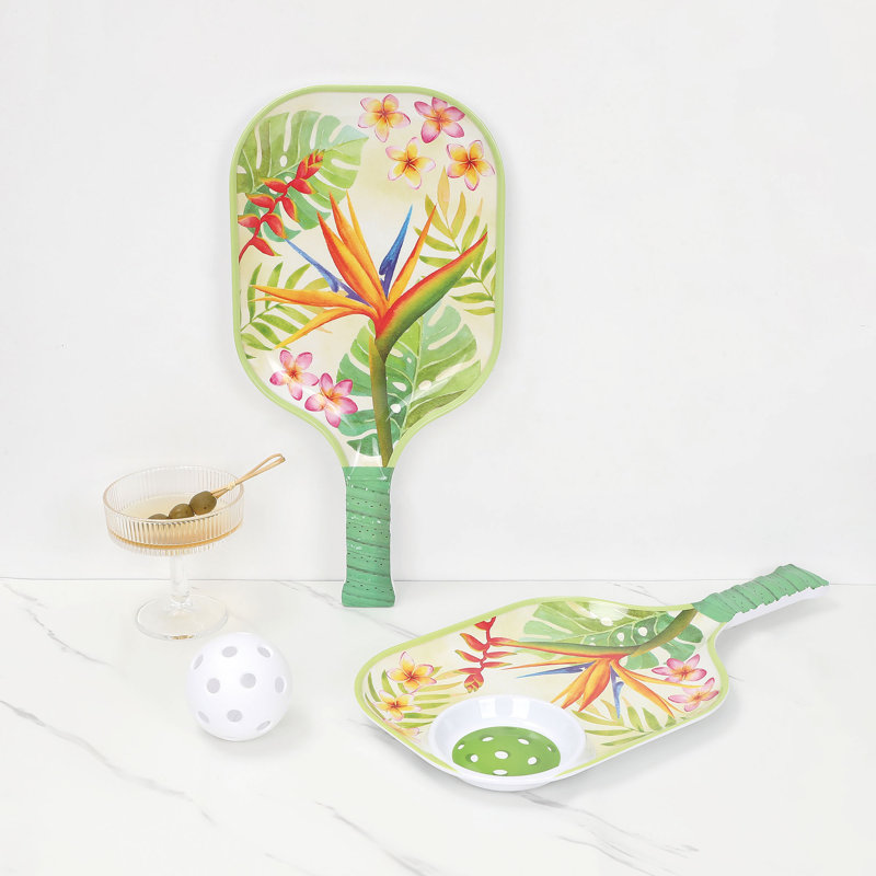 15 3/4" Pickleball Paddle Tray S2, Bird Of Paradise