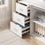 Akirah L-Shaped Metal Base Writing Desk-863877994-863877996