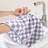 Hand Towels for Bathroom 4 Pack, Checkered Hand Towel Set,Lilac
