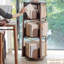 Bibliothèque standard en bois massif Nut-Brown