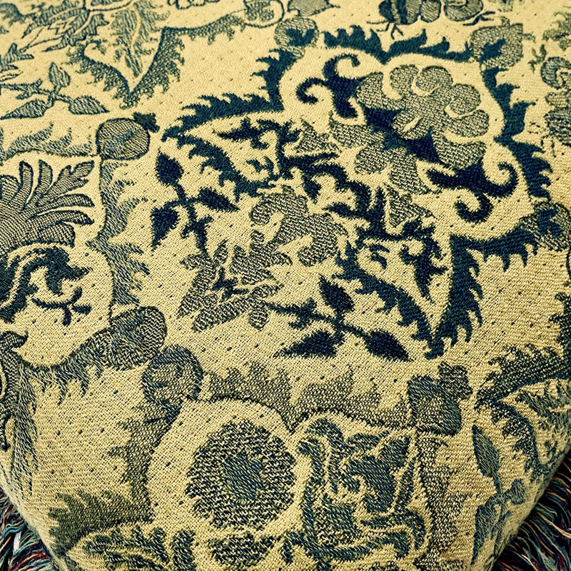 Bahar Damask Wool Throw Pillow