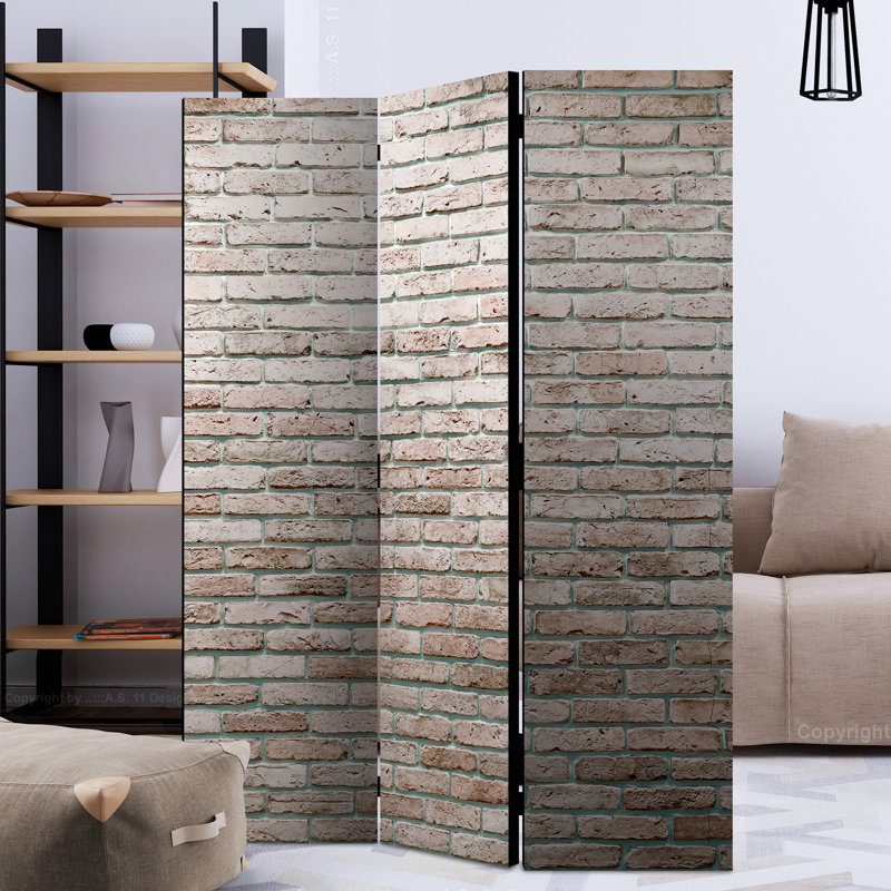 Clinton 172cm H Solid Wood Folding Room Divider, 3