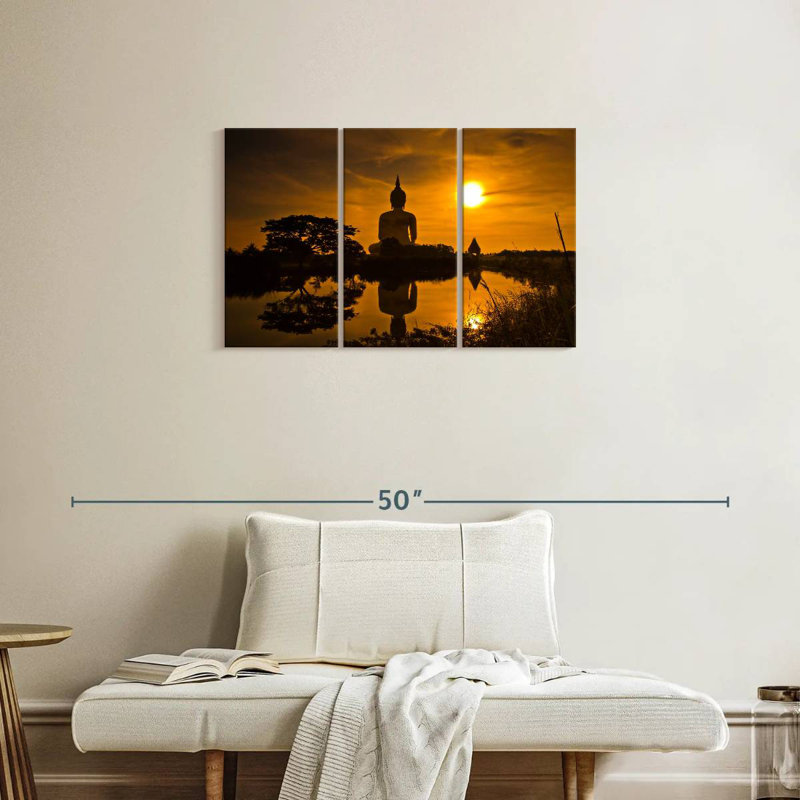 Adella Sunset Buddha, 20" H x 33" W
