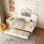 Lit en bois avec lit gigogne simple-1032504074