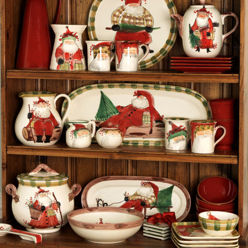 Old St. Nick Hand Painted Creamer Bowl