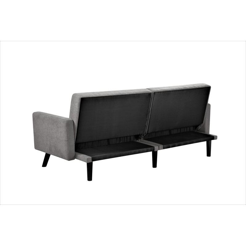 Eldon Upholstered 79'' Sleeper Sofa, Gray Linen