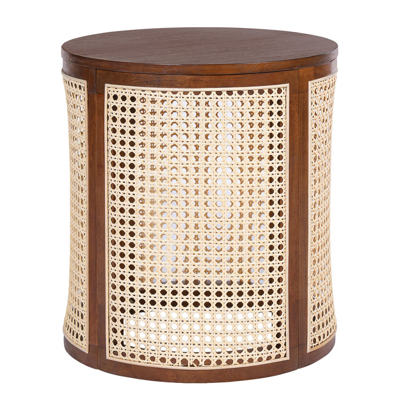 Table de bout ronde 15,70 po, Marron foncé
