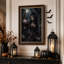Impression sur toile, "Mauve gothique" avec lanterne et papillons de nuit-1365844005