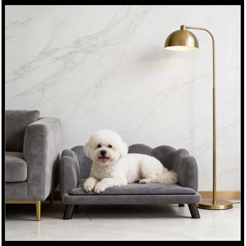 Lit pour animaux de compagnie, canapé pour animaux Pearl Design, Gris