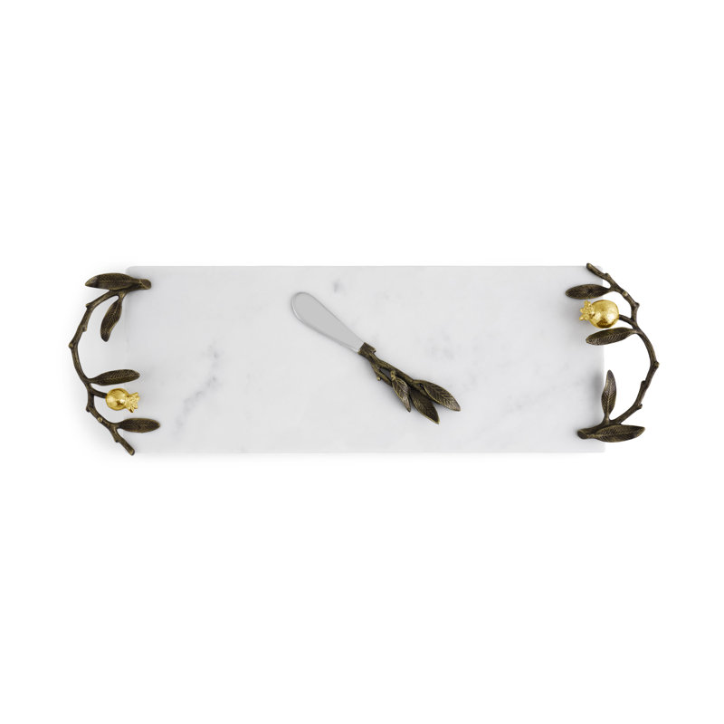 Pomegranate Cheese Board With Knife, Small