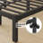 17 Stories Metal Platform Bed with Vintage Steel Headboard, Underbed Storage, No Box Spring Needed-101085391-101085389