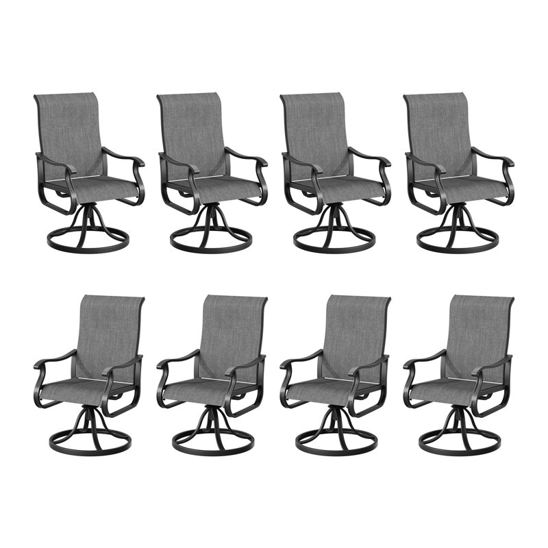 Fauteuil d'extérieur Cami, Gris foncé