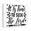 Time To Seek - Wrapped Canvas Print