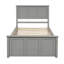 Lit plateforme simple avec 2 tiroirs et roulettes, bois massif et bois massif-1316879157