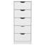 Commode haute 5 tiroirs Basilea, système coulissant-1423435600
