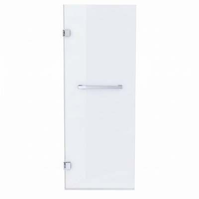 Porte de baignoire pivotante sans cadre Fines Fixtures 34 po x 58 po, chrome poli