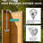 Outdoor Shower Kit 3-Inch Center 2-Handle Chrome SUS304 Shower Pipe Dual-Handle Hot And Cold Control Reversible Inlets