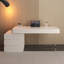 Bureau en granit blanc moderne et luxueux de 62,99 po-132678023