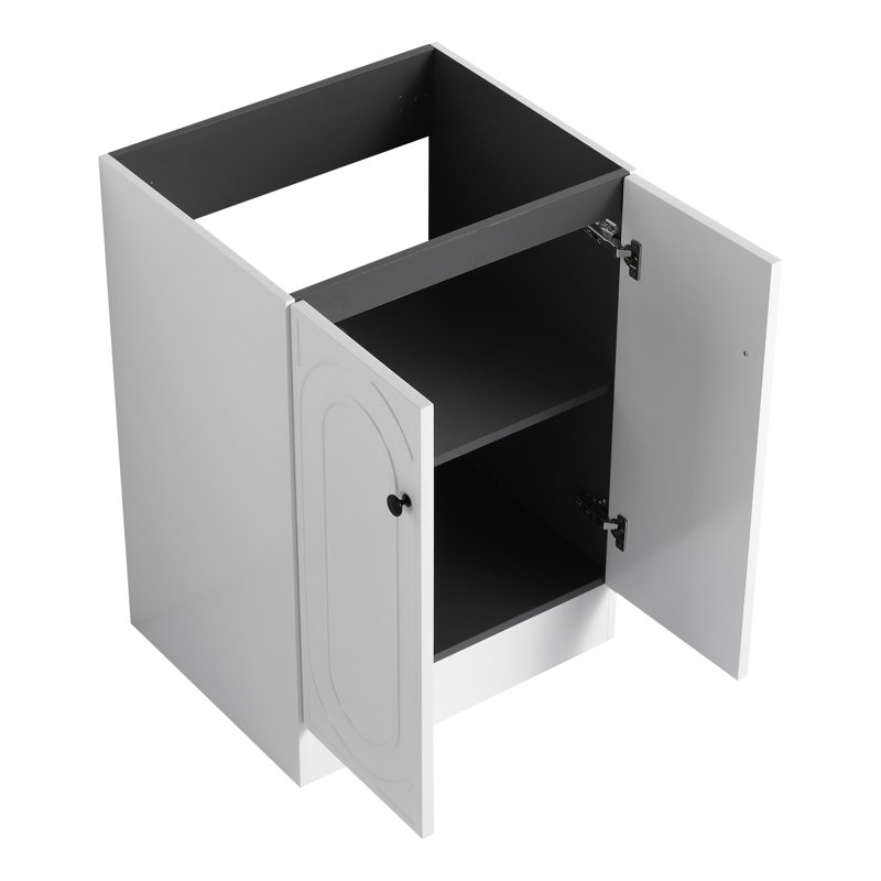 Armoire de salle de bain Modern, Blanc, 24"