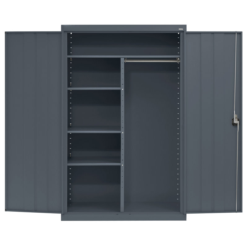 Armoire de rangement à 2 portes Combination, Anthracite