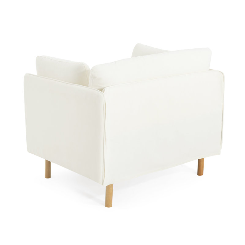 Fauteuil d'appoint l 39 po, Blanc