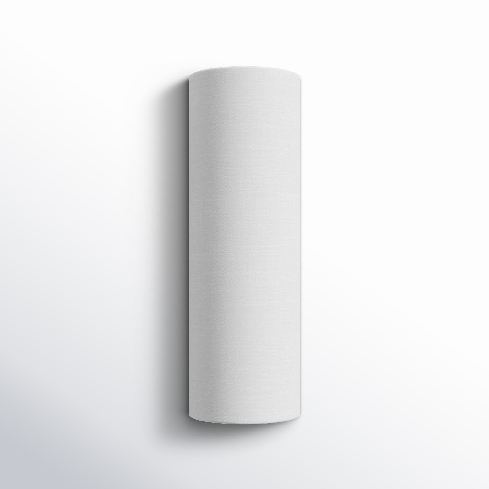 Everie Single Light Dimmable LED Flush Mounted Sconce, White Linen