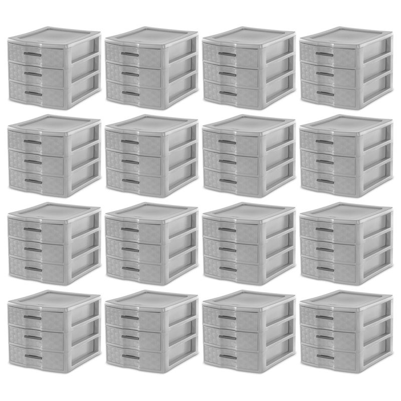 Rangement polyvalent 3 tiroirs Sterilite