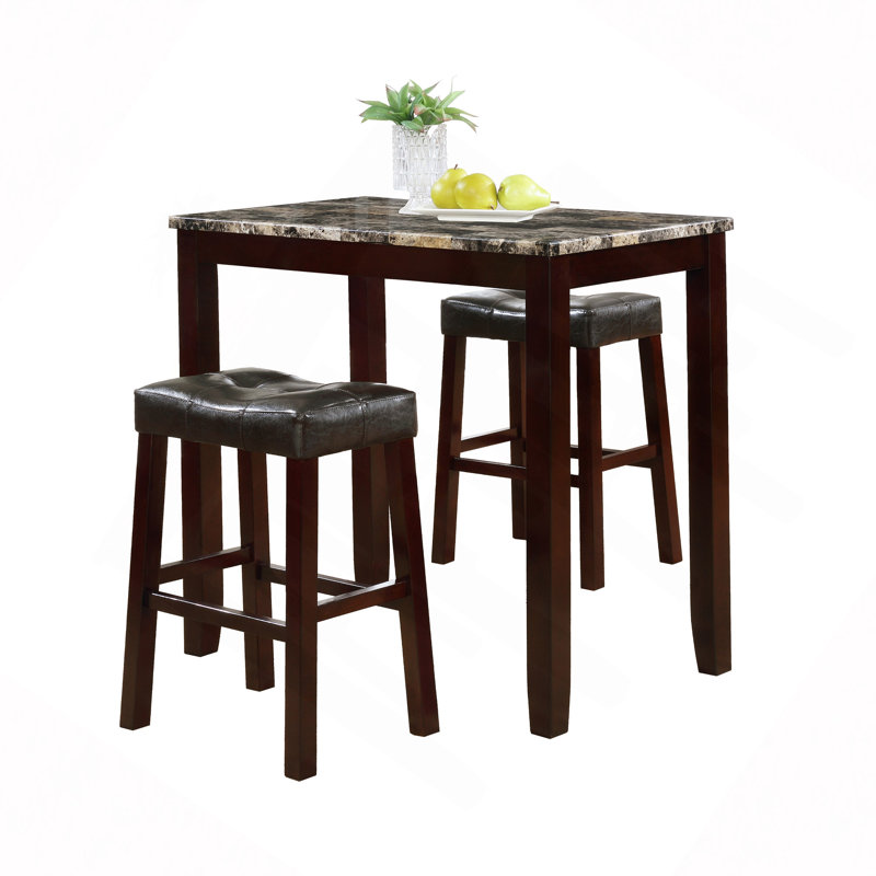 Table pour petit déjeuner 3 pièces en marbre