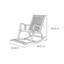 Magnifique chaise berçante décontractée en bois massif