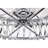 Quara 26 Inch Modern Glam Modern Crystal Ceiling Fan 6 Light with Remote