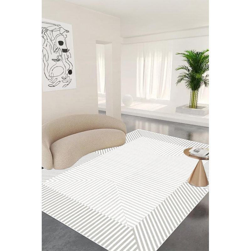 Derak Striped Indoor / Outdoor Rug, Runner 3'3" x 9'10"