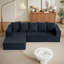 Ensemble de canapé modulaire en L Chenille-684122511-684122508