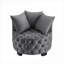 Fauteuil club capitonné Classic Classic par Velours-190035721
