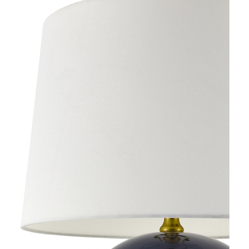 Lampe de table sphérique Havrilka, Bleu très foncé