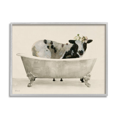 " Cow In Antique Tub "