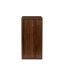 Armoire à vin modulaire de couleur brun noyer avec tablettes de rangement et huche pour salle à manger