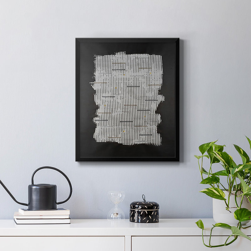 Bits & Bytes I - Toile encadrée de qualité supérieure - prête à être accrochée, H 24 po x l 20 po, Noir