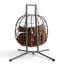 Fauteuil double suspendu avec support