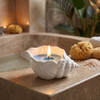 Bougeoir en plastique SeaSeasnail, contenants parfumés Seasnail Oned, contenants Seasnail Elegonet, décorations d'intérieur sur le thème de la mer, ornements pour créer une ambiance idéale pour la fête de Qixi