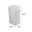 Poubelle en plastique avec couvercle pivotant pour dortoir, salle de bain, chambre à coucher, 4,5 gallons - 18 litres, blanc, paquet de 2-122762263-122762265