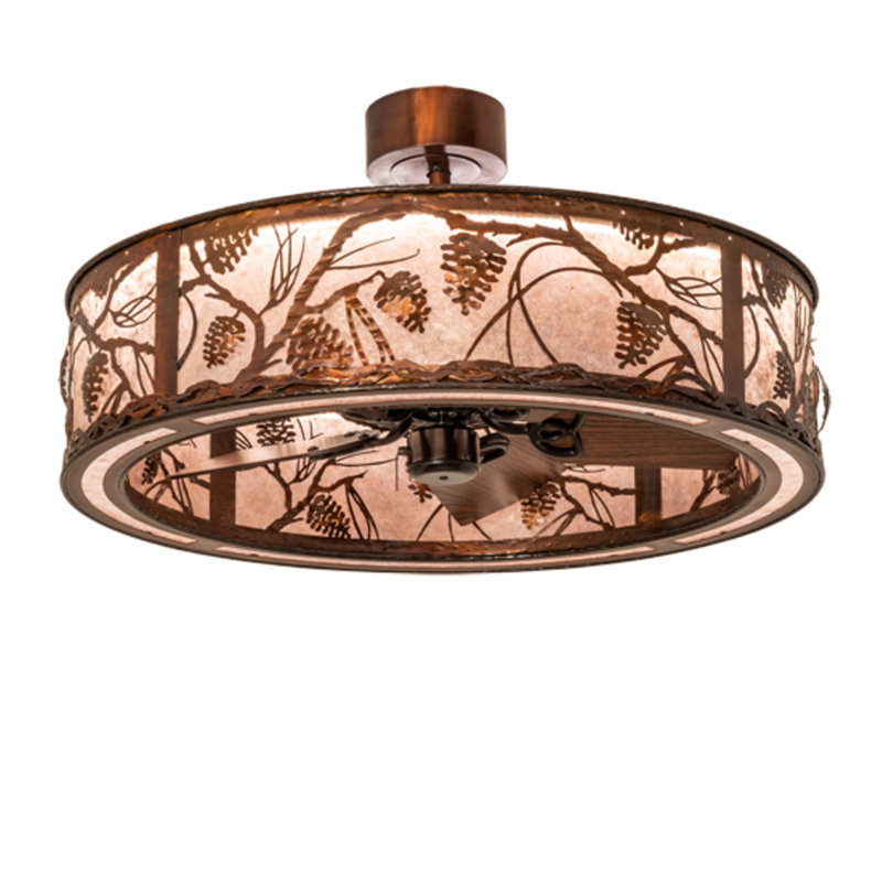 Whispering Pines LED Downrod Ceiling Fan