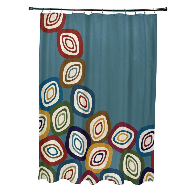 Rideau de douche Sabbattus, Bleu sarcelle