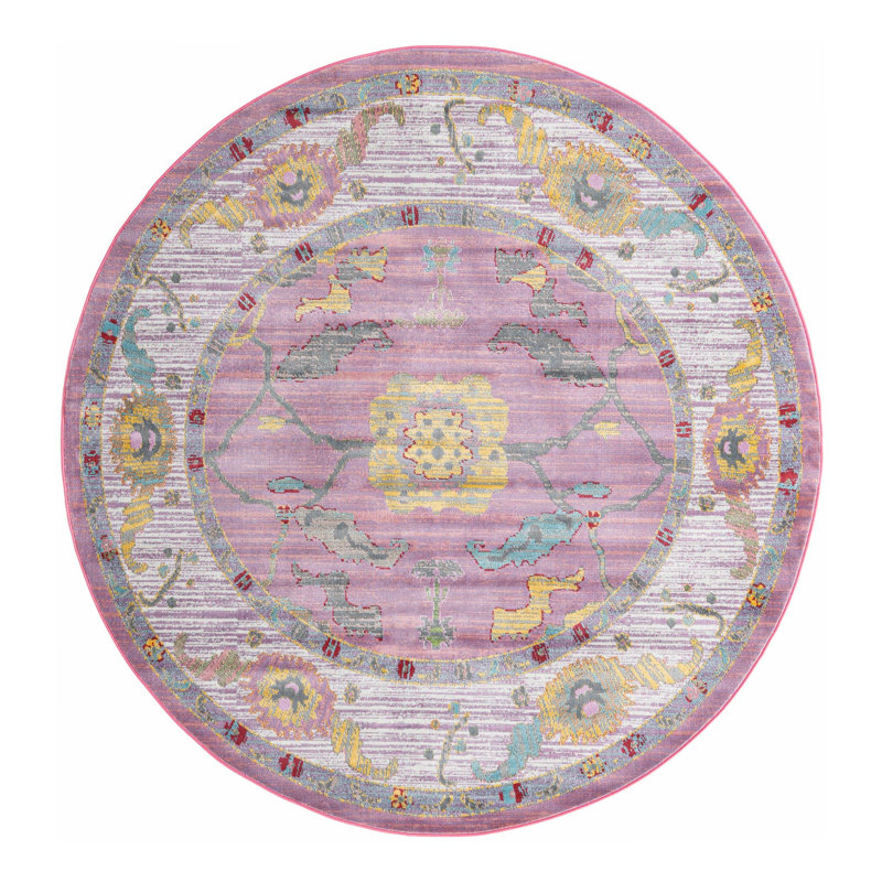 Haefner Oriental Indoor Rug, Round 8'2"